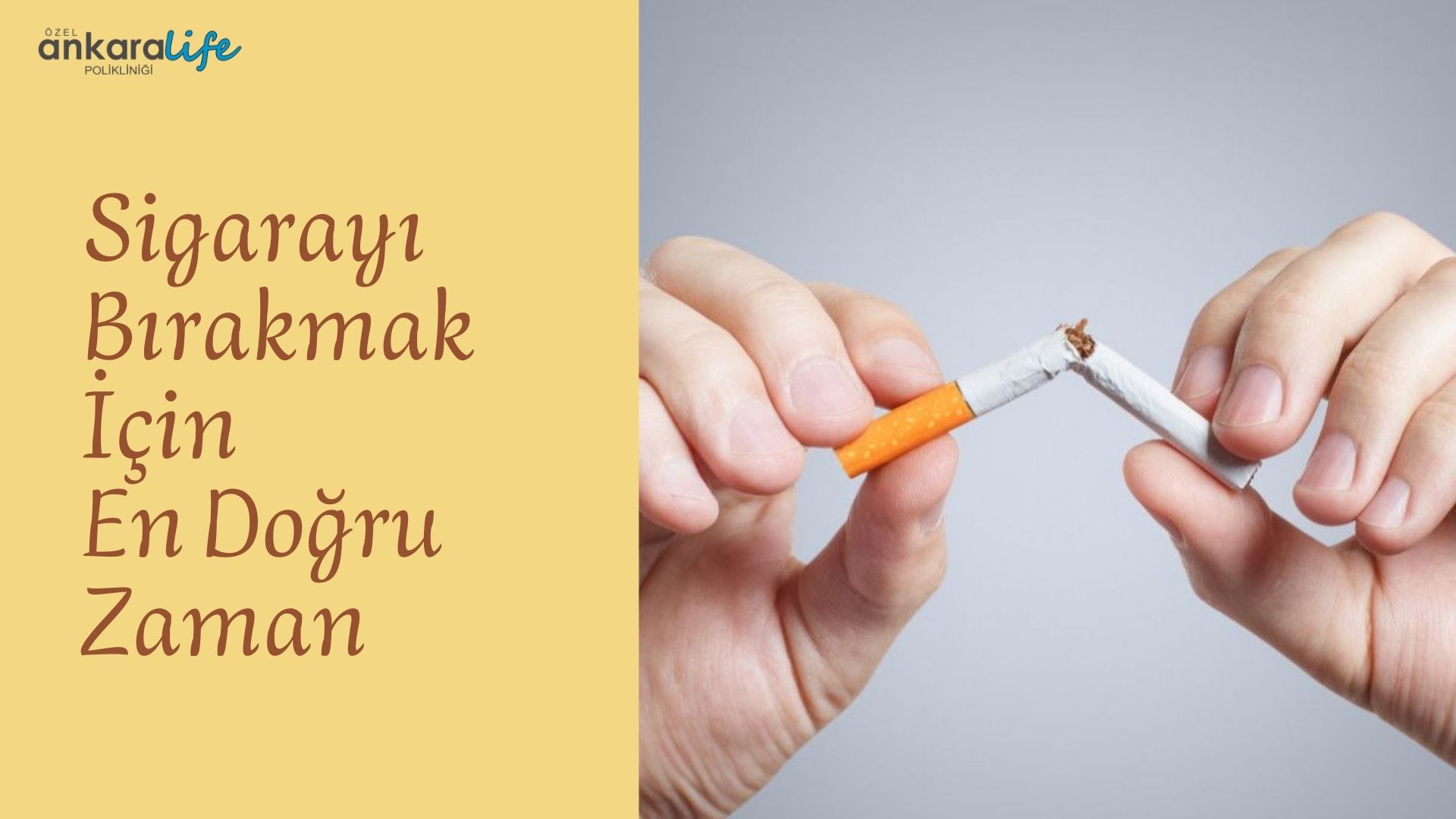 Sigarayı Bırakmak İçin En Doğru Zaman